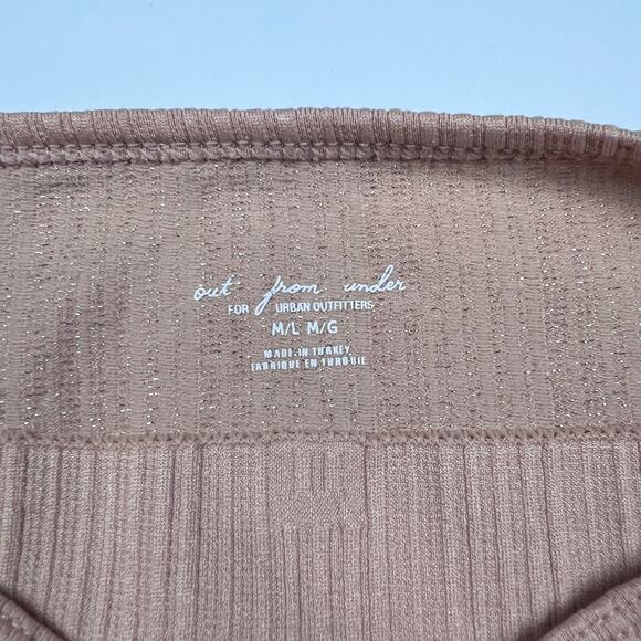 Out From Under Bralette Seamless Pink Metallic Coquette Lounge Balletcore Pastel - Picture 5 of 6